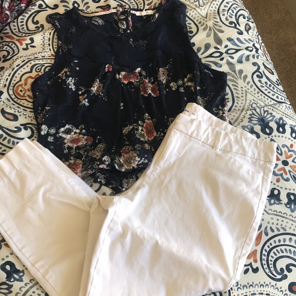 Petite white pants